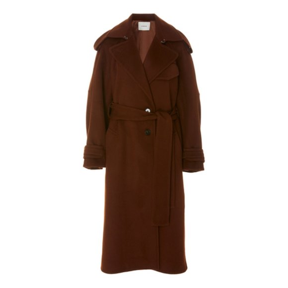 Vince Belted Wool Blend Trench Coat - Picture 4 of 5